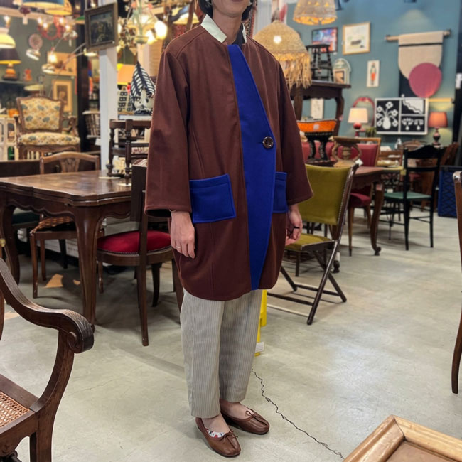 kamihusen coat/ZoZIO×Gypsy Flower別注コート着用1